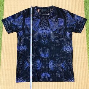 新品 マルセロバーロン スネーク 総柄 オーバーサイズ Tシャツ Sサイズ MARCELO BURLON 蛇柄 snake Python ビッグシルエット ブロン Y2K