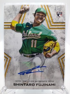 【直筆サイン／ルーキーカード】藤浪晋太郎 - 2023 Topps Update Series Baseball #BSA-SF ~大谷翔平と高校時代から対決～