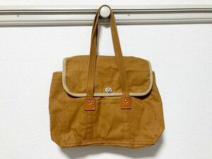 信三郎帆布 キャンバストートバッグ 黄土色 美品 一澤帆布