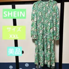 美品❣️完売商品　SHEIN シーイン　長袖ロングワンピース　サイズXXL