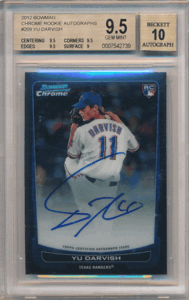 ダルビッシュ有 MLB 2012 Bowman Chrome RC Rookie Signature BGS 9.5 Auto 10 直筆サイン ルーキーオート Yu Darvish