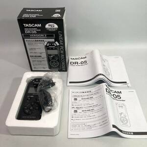 ★1円〜 TASCAM リニアPCMレコーダー ボイスレコーダー DR-05 ICレコーダー 録音 再生 動作確認済み 箱 説明書付き 4GB microSD