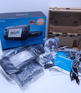  動作品 任天堂 Wii U Nintendo Wii U 本体 32GB WUP-101 GamePad WUP-010 セット 箱付 レトロゲーム 希少品まとめ(D-50)