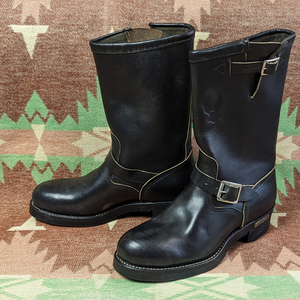 デッドストック 【ハーレーダビッドソン チペワ】 70s Engineer Boots / 70年代 エンジニア ブーツ 8h ワーク バイカー ビンテージ 60s80s