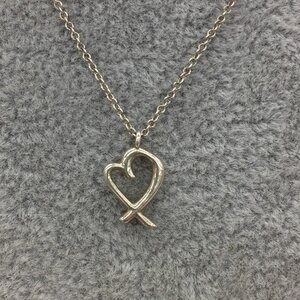 Tiffany&Co. ティファニー ネックレス ラビングハート 925刻印 1.3g 箱・保存袋付き【DAAT9029】