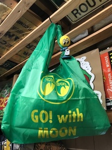 ムーンアイズ　エコバッグ　MOON Eco Bag　検索用→ムーンアイズ　エコ　コンビニ袋　MOONEYES　グリーン