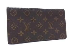 1円 LOUIS VUITTON ルイヴィトン M62223 モノグラム ポルト シェキエ ダブル 二つ折り 長財布 ウォレット 札入れ ブラウン系 FL2524