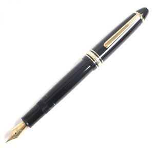 良品▼MONTBLANC モンブラン マイスターシュテュック NO.146 ホワイトスター ペン先14K 万年筆 ブラック×ゴールド Mニブ