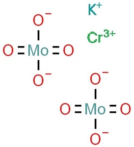 モリブデン酸カリウムクロム(III) 98% 50g KCr(MoO4)2 無機化合物標本 試薬 試料