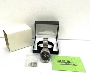 m-101★1円～中古品/現状品/可動品【SEIKO セイコー 腕時計 メンズ 】SEIKO5 ブランド 腕時計 STAINLESS STEEL B 7S26-0060 シルバー時計 