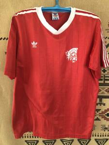 ☆新同 アディダス サッカーシャツ USA製 レッド adidas Made in USA