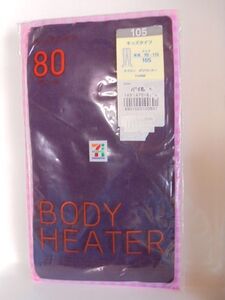 新品 SEVEN&i PREMIUM アツギ（株） BODY HEATER キッズタイツ 80デニール 105 バイオレット