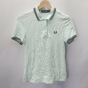 ◇ FRED PERRY フレッドペリー 半袖 カットソー サイズUSA4 ミントグリーン レディース E