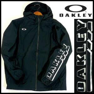 新品 1円～ オークリー フーディ ウィンドウォーム ジップジャケット L 黒 STRIKING WIND WARM JK 防風 保温 撥水 OAKLEY メンズ 【B3836】