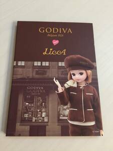 ◎GODIVA×LiccA☆オリジナル　ブック型付箋☆未使用☆リカちゃん