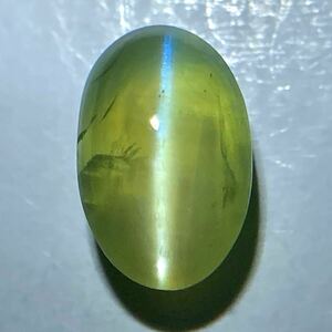 ◯天然クリソベリルキャッツアイ1.5ct◯o 約7.8×5.1mm ルース 裸石 宝石 jewerly chrysoberyl catseye w4 B1