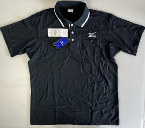 MIZUNO/ミズノ　　ゴルフウェア　半袖ポロシャツ　吸汗速乾　　XLサイズ　K2JAA18109　BK　　未使用品