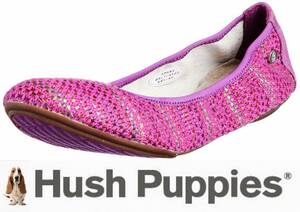 レディース 新品 スリッポン 60%OFF ハッシュパピー/Hush Puppies 定価10780円 カジュアル/シャーリング US6/23㎝ 紫/パープル T3238