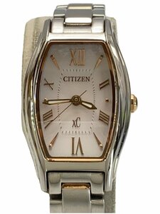 CITIZEN◆ソーラー腕時計/XC/アナログ/ステンレス/PNK/SLV/EW5544-51W/B035-T025072//