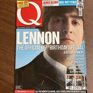 B2587　2005 年「Q」Q誌 英国月刊音楽雑誌　イギリス　英国　ビンテージ ロック　エンターテインメント 音楽 洋楽 Q MAGAZINE バンド