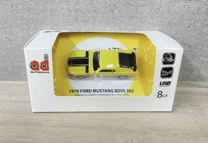 mustang boss302 イエロー　USBメモリー　8GB マスタング アメ車　ワイルドスピード マッスルカー　プレゼント に☆