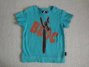 Bloc 　5（110）　　水色・だまし絵半袖Tシャツ