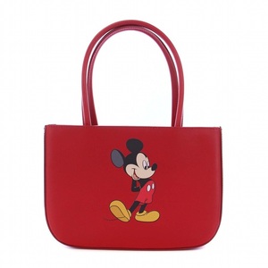 チー ch!iii SMALL TOTE ミッキー スモール トートバッグ ハンドバッグ レザー 赤 レッド /KH レディース