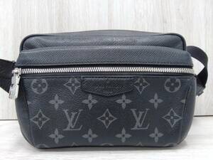 ルイヴィトン　LOUIS VUITTON　タイガラマ　バムバッグアウトドア　ウエストバッグ　黒　鑑定書付