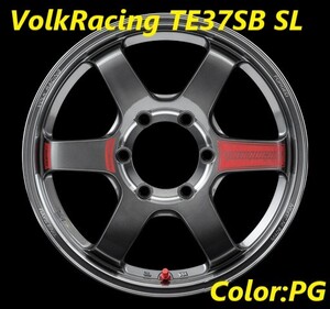 【納期要確認】Volk Racing TE37SB SL SIZE:8J-18 +38(F1) PCD:139.7-6H Color:PG ホイール4本セット