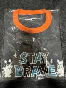 草なぎ剛さん個展 STAY BRAVE リンガーTシャツSumikuro & Orange