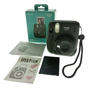 FUJIFILM 富士フィルム インスタントカメラ チェキ instax mini11 黒 レトロ インスタント ポラロイド コンパクト 光学機器 中古