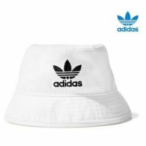 adidas BUCKET HAT CORE (s94586) CHALK WHITE/BLACK57-60㌢