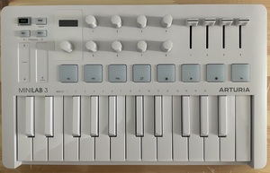 Arturia MIDI キーボード コントローラー MiniLab 3 ALPINE WHITE アルパインホワイト