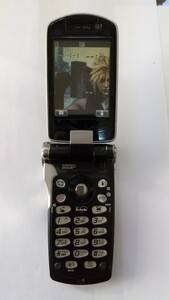 K1263 docomo FOMA P900iV クラウドブラック ファイナルファンタジー ガラケー ケータイ 簡易動作確認＆簡易清掃OK 判定〇 送料無料