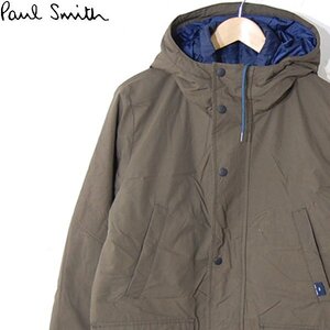 ポールスミス Paul Smith■ダウンパーカージャケット　ワッペン■M■カーキ ※NK5106124