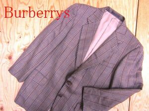 ★バーバリー Burberry★メンズ テーラードデザイン シルク混 チェックウールジャケット★R60414067A