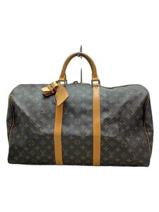 LOUIS VUITTON◆キーポル50_モノグラム・キャンバス_BRW/PVC/BRW/総柄