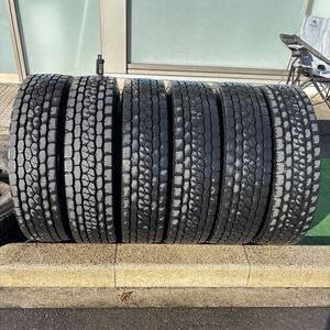 225/80R17.5 BRIDGESTONE, 中古地山　ミクスタイヤ　激安美品　6本セット：28300円