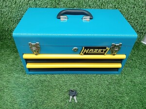 中古 HAZET ハゼット 2段 トップチェスト ツールボックス 工具箱 鍵付き ビンテージ 絶版