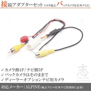 トヨタ イクリプス ダイハツ 純正バックカメラ を VIE-X009 12V から 6V 接続コード RCA 社外ナビ アダプター付き