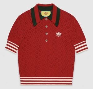 新品タグ付GUCCI グッチ服 adidasアディダスコラボポロシャツ