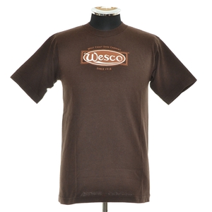 ●520230 WESCO ウェスコ ●Tシャツ 半袖 100PERCENT Tee BAYSIDE サイズS メンズ USA製 ブラウン