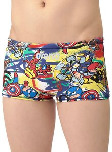 1695289-ARENA/メンズ MARVEL 競泳トレーニング水着 スイムスパッツ ショートレッグ 水泳 練習用/S