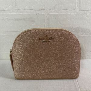 4026☆ Kate Spade NEWYORKE ケイトスペード 小物 ポーチ 小物入れ レディース ピンク ラメ