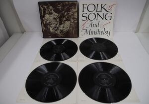 米4discs LP Various Folk Song And Minstrelsy SRL7624 CLASSICS RECORD LIBRARY /01040