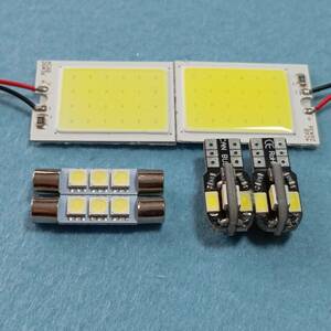 RP6 RP7 RP8 ステップワゴン ルームランプ 6個セット T10 LED COB全面発光 超爆光 ホワイト ホンダ /c24/f3/8