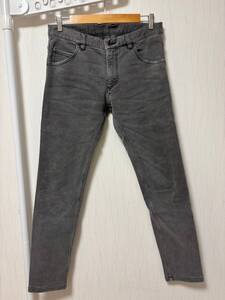 美品☆[wjk] 定価31,900 long knit-denim pants used ストレッチ ニットデニムパンツ L グレー 5901 dj23m 日本製 ダブルジェイケイ