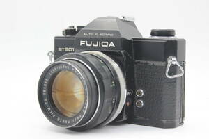 【訳あり品】 フジフィルム Fujifilm FUJICA Auto Electro ST901 ブラック Fujinon 50mm F1.4 M42マウント ボディレンズセット s4140