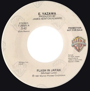 Rock 7inch・45★E.YAZAWA(矢沢永吉) / Flash in Japan★promo only・Warner bros.★