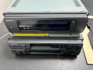 SONY FM/AM カセット カーステレオ XR-C330 & QUATTRO 4MINIDISC CHANGER MDX-40